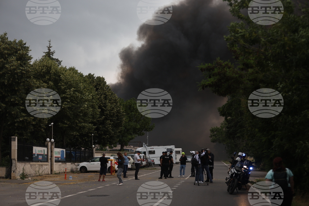 Завод за третиране на отпадъци - пожар