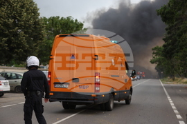 Завод за третиране на отпадъци - пожар
