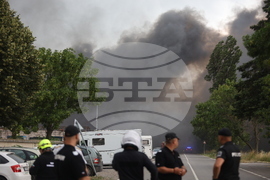 Завод за третиране на отпадъци - пожар