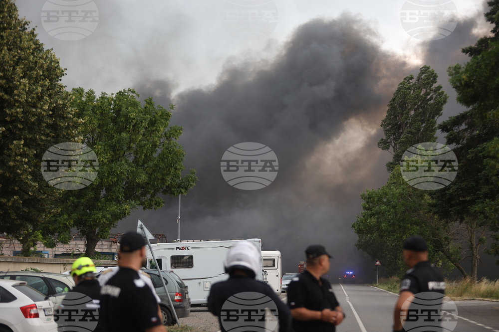 Завод за третиране на отпадъци - пожар