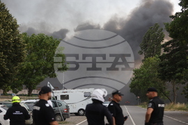 Завод за третиране на отпадъци - пожар
