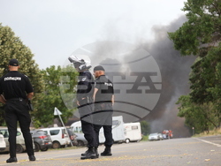 Завод за третиране на отпадъци - пожар