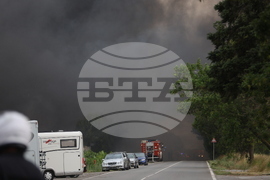 Завод за третиране на отпадъци - пожар