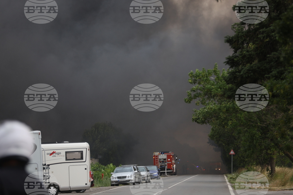 Завод за третиране на отпадъци - пожар