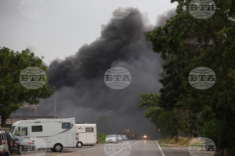 Завод за третиране на отпадъци - пожар