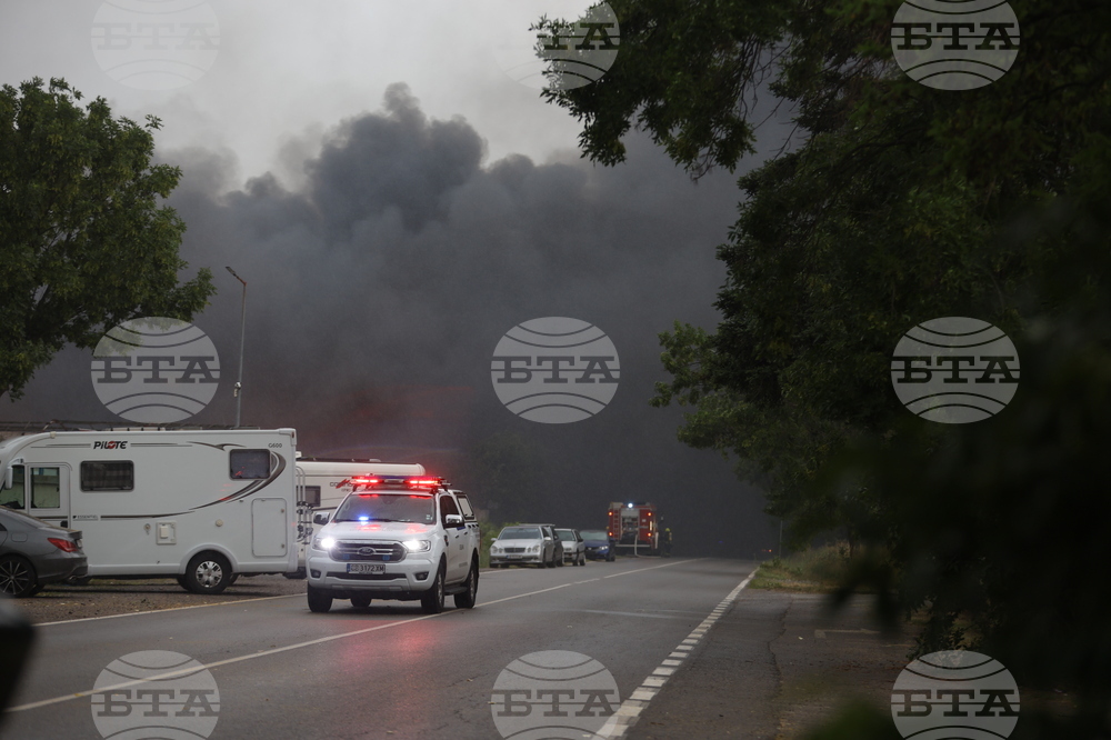 Завод за третиране на отпадъци - пожар