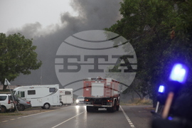 Завод за третиране на отпадъци - пожар