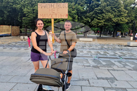 Стара Загора - протест - „Майчинството не е милостиня“