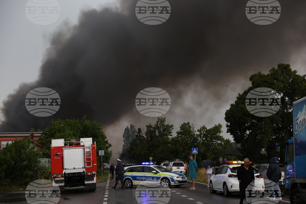 Завод за третиране на отпадъци - пожар