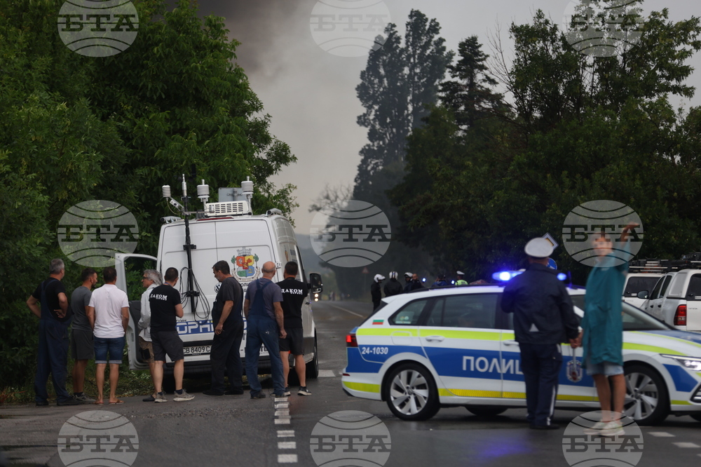 Завод за третиране на отпадъци - пожар