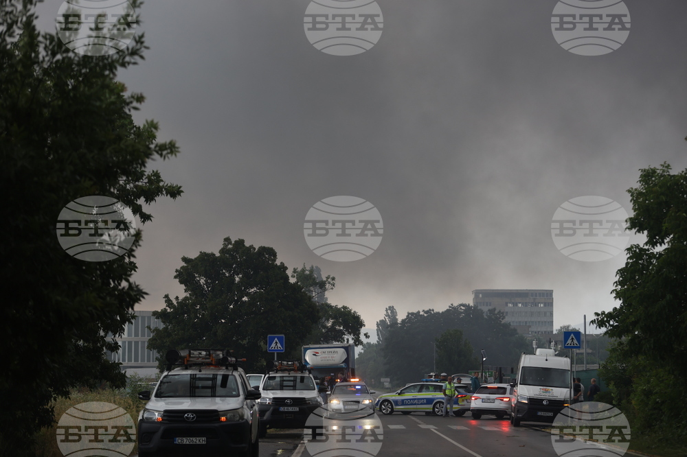 Завод за третиране на отпадъци - пожар