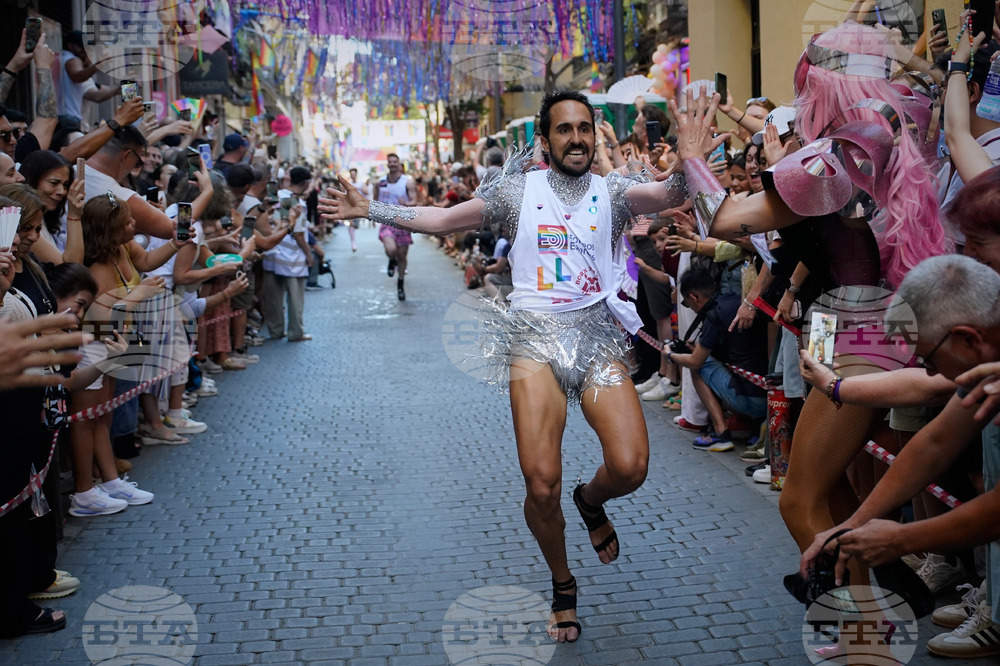APTOPIX Spain Pride High Heels Race