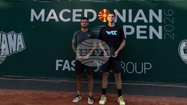 Nikola Keremedchiev and David Simeonov Come Out Second in First Career Final at Skopje Tennis Tournament