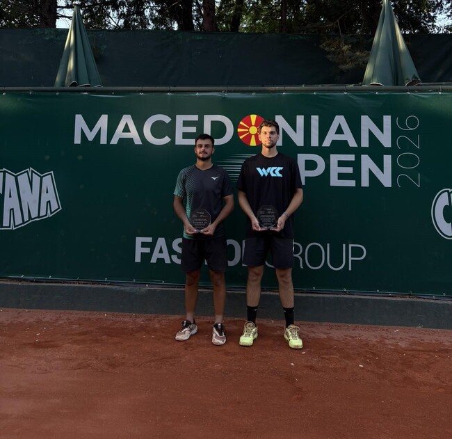 Nikola Keremedchiev and David Simeonov Come Out Second in First Career Final at Skopje Tennis Tournament