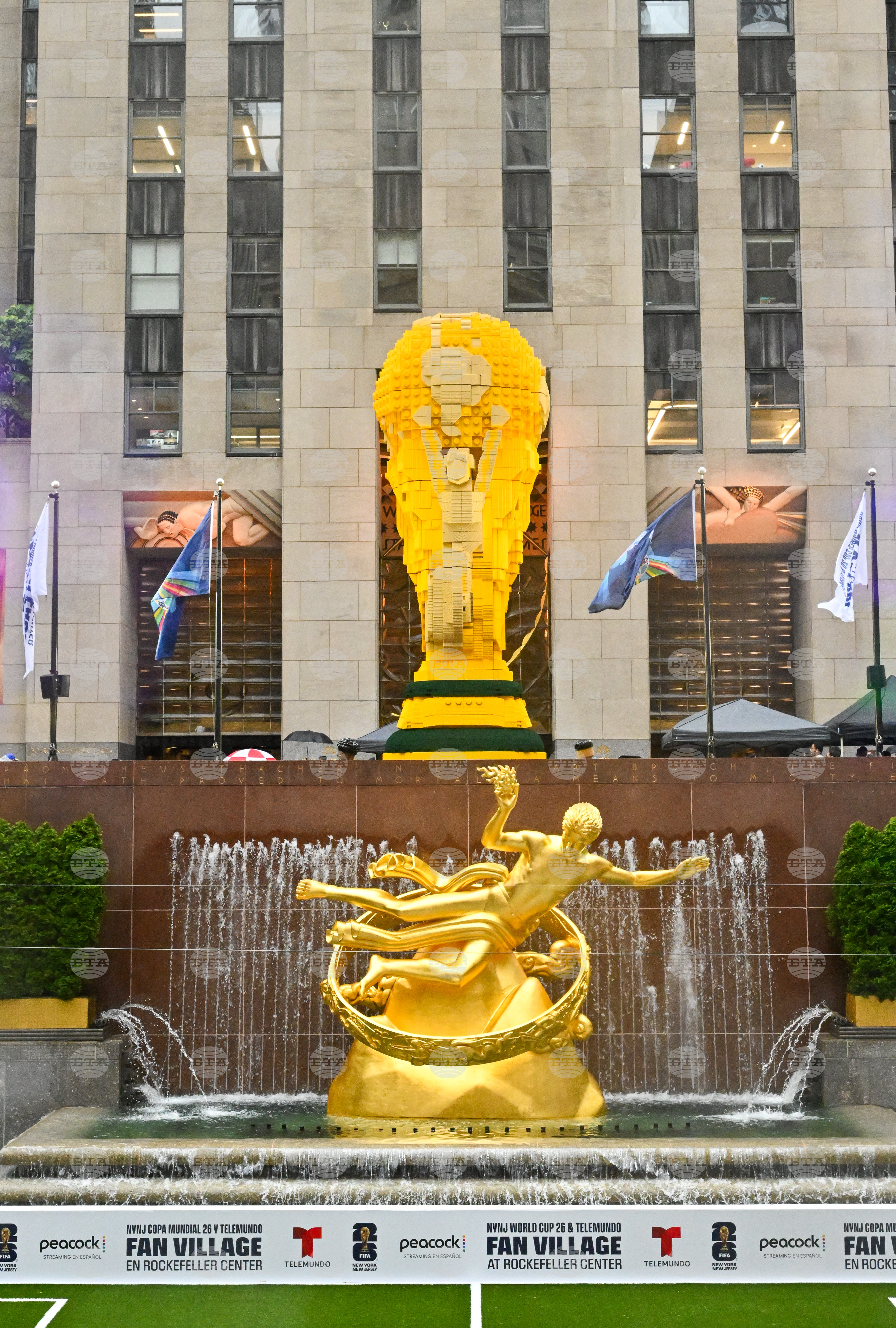 NYNJ World Cup 26 Fan Village at Rockefeller Center Opening Day