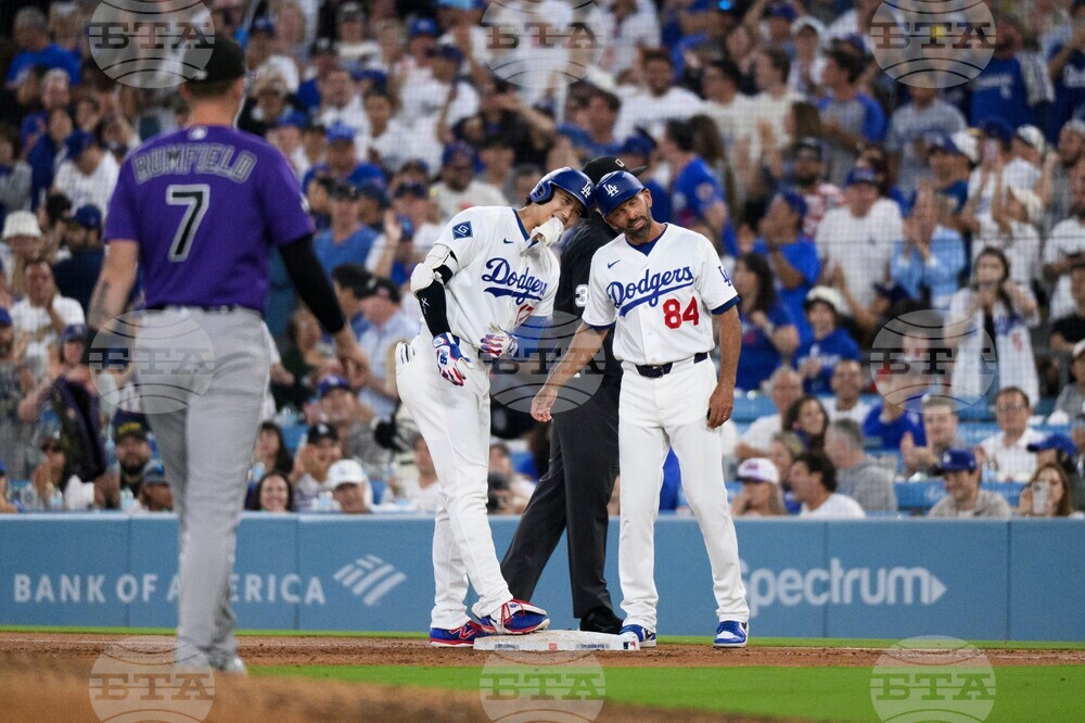 Rockies Dodgers Baseball