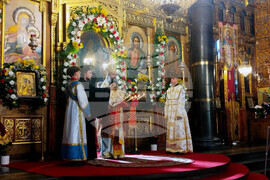 Храм „Св. Вмчца Неделя“ - патриарх Даниил - храмов празник - литургия