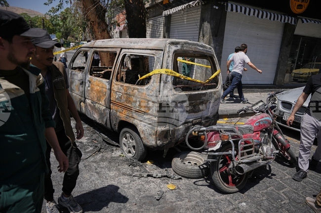 APTOPIX Syria France Explosions