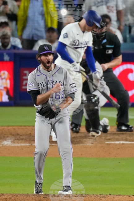APTOPIX Rockies Dodgers Baseball