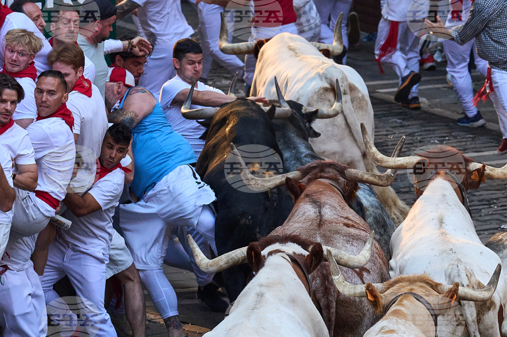 APTOPIX Spain Running of the Bulls