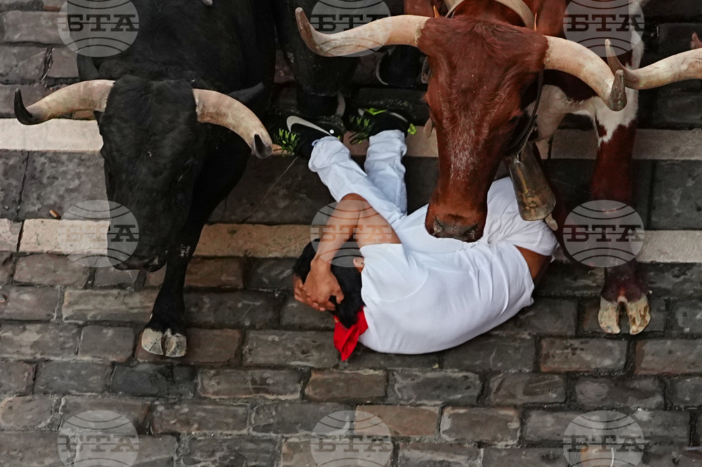 APTOPIX Spain Running of the Bulls