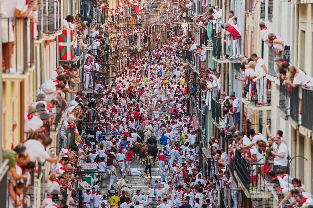 APTOPIX Spain Running of the Bulls