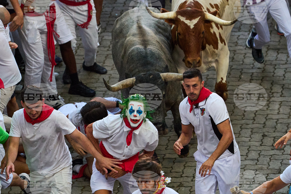 APTOPIX Spain Running of the Bulls