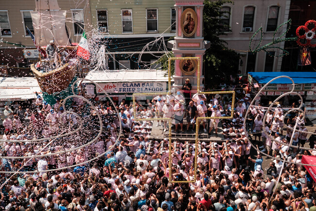 APTOPIX Giglio Feast New York