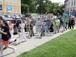 Национална академия за театрално и филмово изкуство - студенти - протест