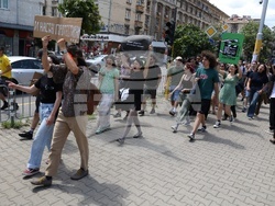 Национална академия за театрално и филмово изкуство - студенти - протест