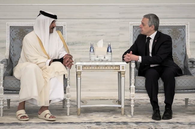 Qatar Switzerland Obit Sheikh Hamad