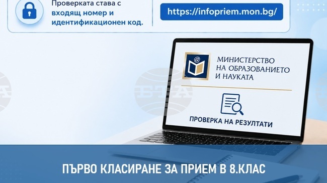 Общо 9987 кандидат-гимназисти са класирани на първия етап от приема в гимназиите от осми клас в София