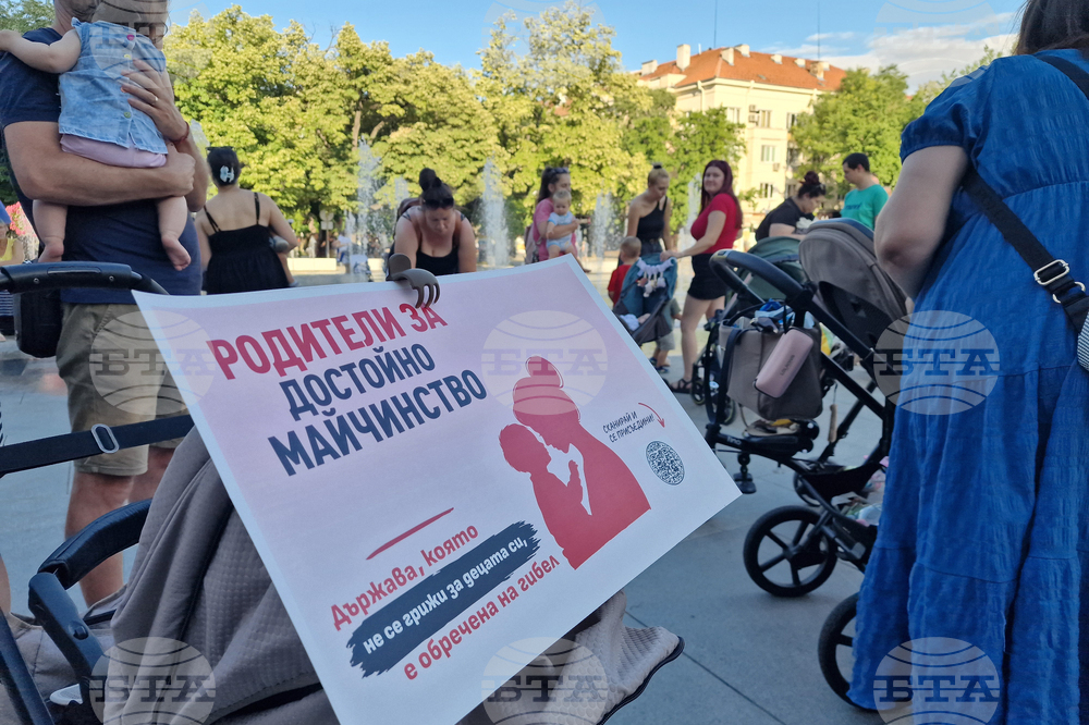 Стара Загора - „Родители за достойно майчинство" - протест