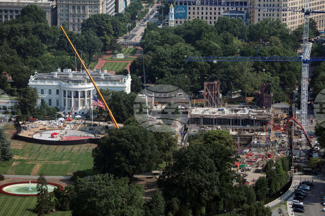 APTOPIX Trump White House Ballroom Helipad