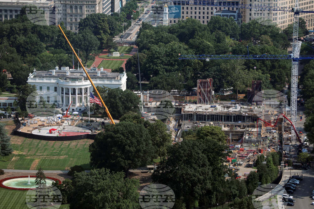 APTOPIX Trump White House Ballroom Helipad