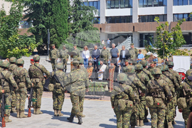 Стара Загора - военно формирование от Въоръжените сили на Република България - церемония