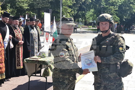 Стара Загора - военно формирование от Въоръжените сили на Република България - церемония
