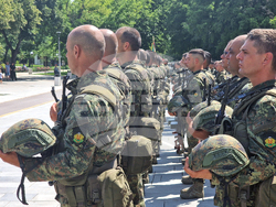 Стара Загора - военно формирование от Въоръжените сили на Република България - церемония