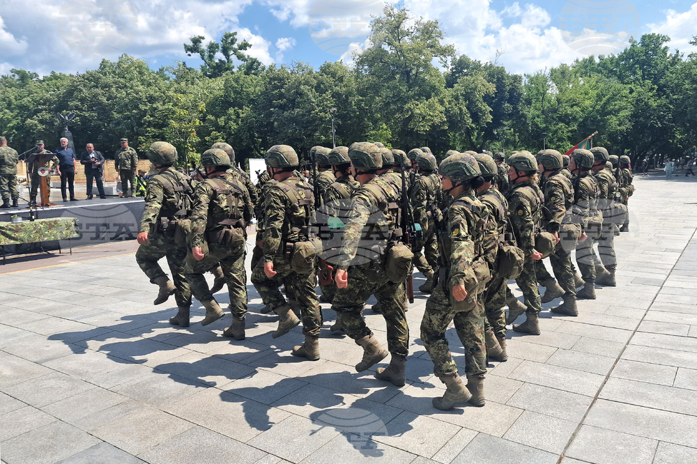 Стара Загора - военно формирование от Въоръжените сили на Република България - церемония
