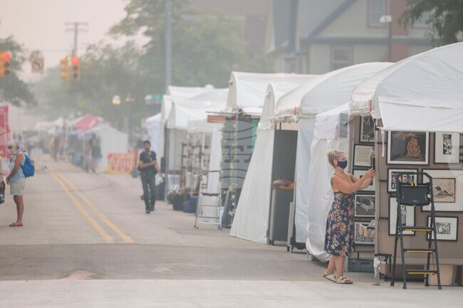 Michigan Climate Wildfires Smoke
