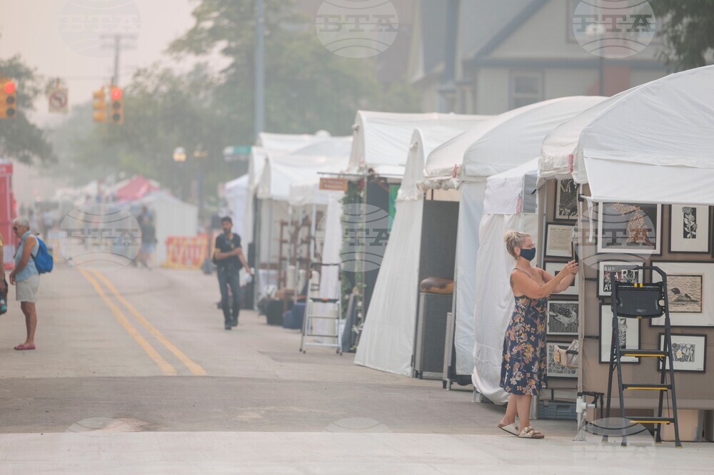 Michigan Climate Wildfires Smoke