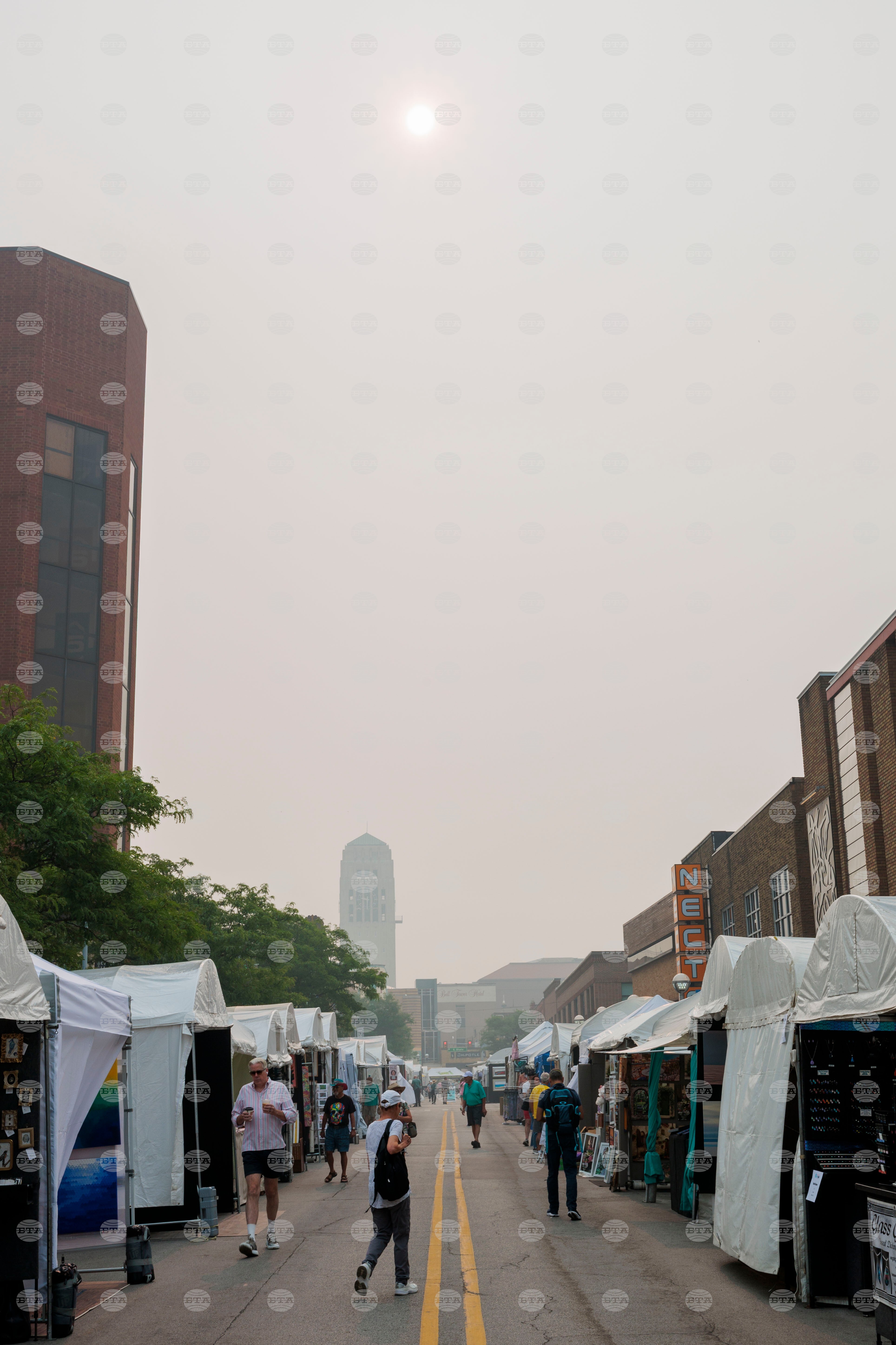 Michigan Climate Wildfires Smoke