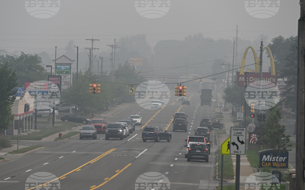 Michigan Climate Wildfires Smoke