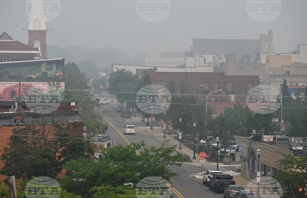 Michigan Climate Wildfires Smoke