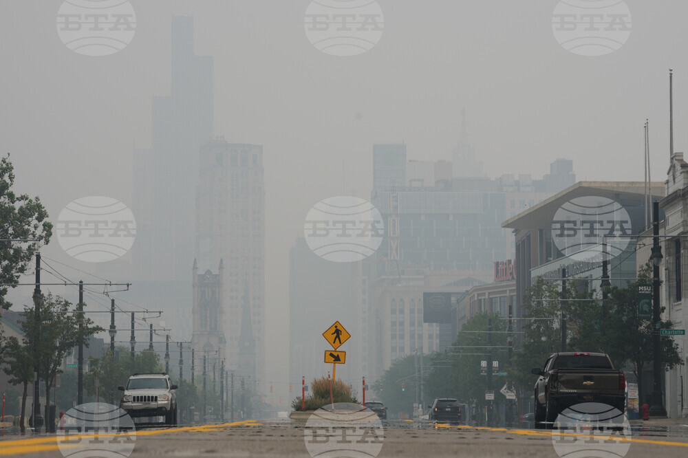 Michigan Climate Wildfires Smoke