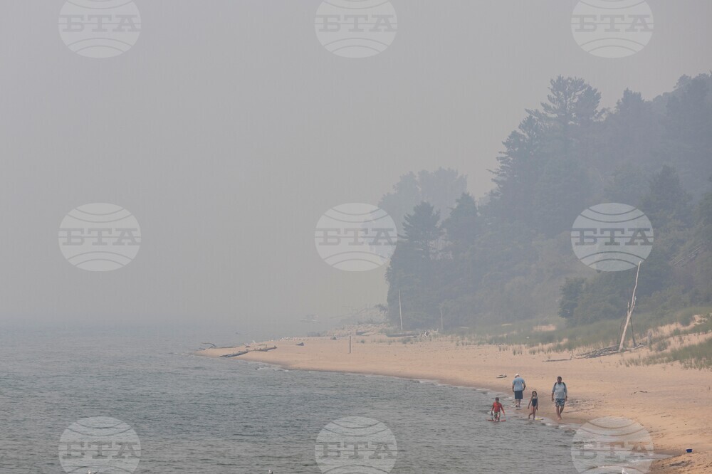 Michigan Climate Wildfires Smoke