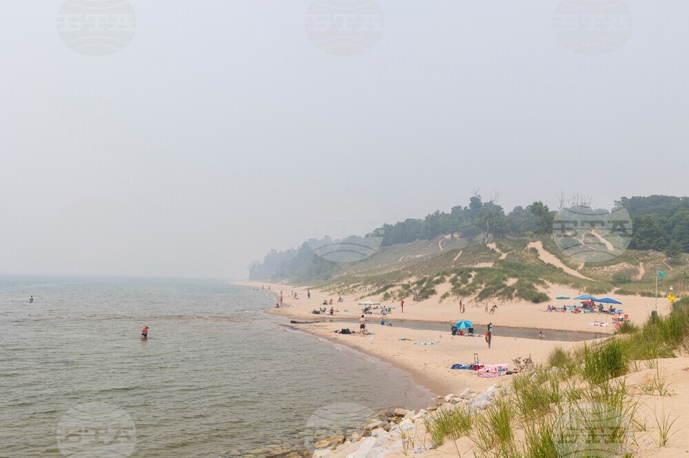 Michigan Climate Wildfires Smoke