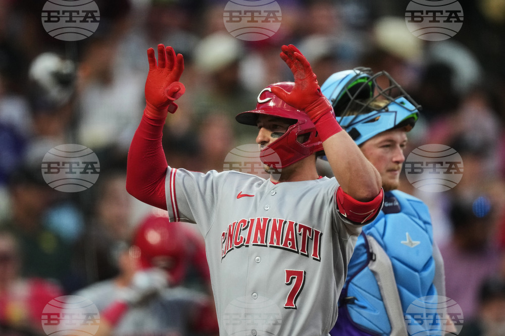 Reds Rockies Baseball