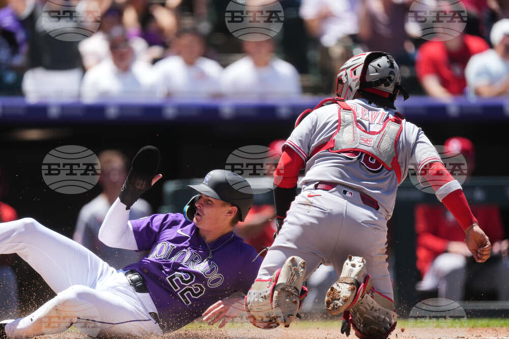 Reds Rockies Baseball