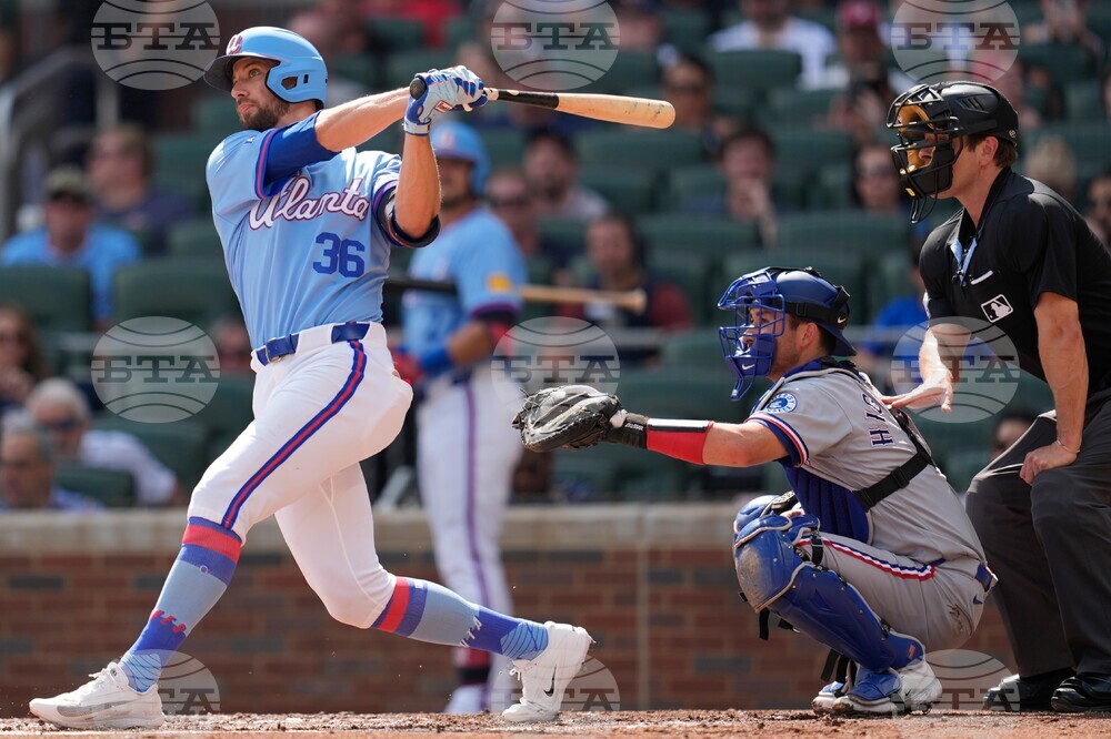 Rangers Braves Baseball